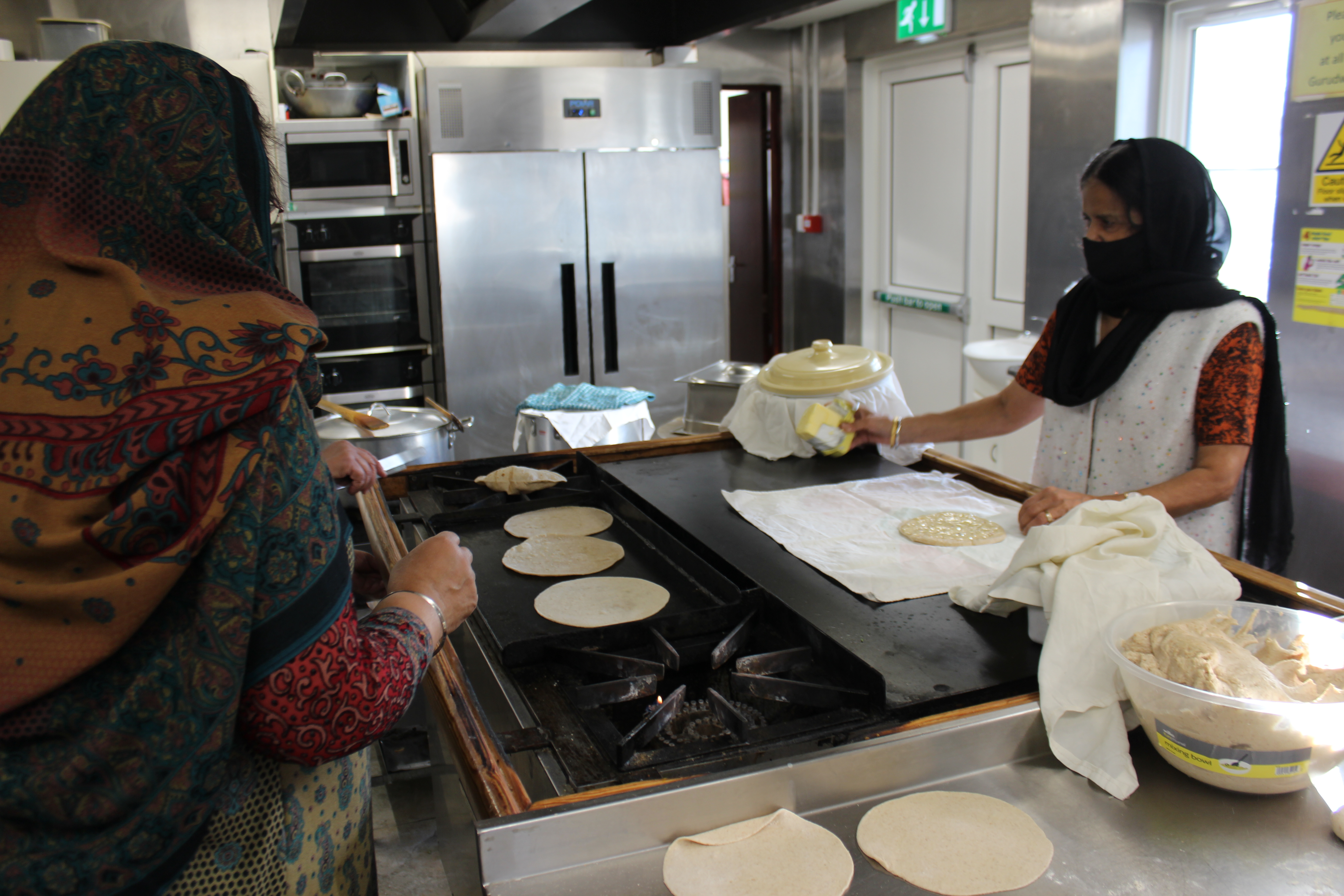 Lunch preparation Ramgarhia Sabha MK 